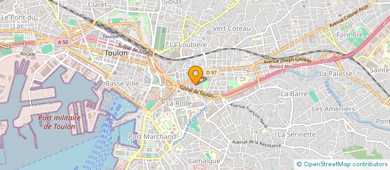 localisation de l'entreprise MONSIEUR WILLIAM FERNANDES  TOULON