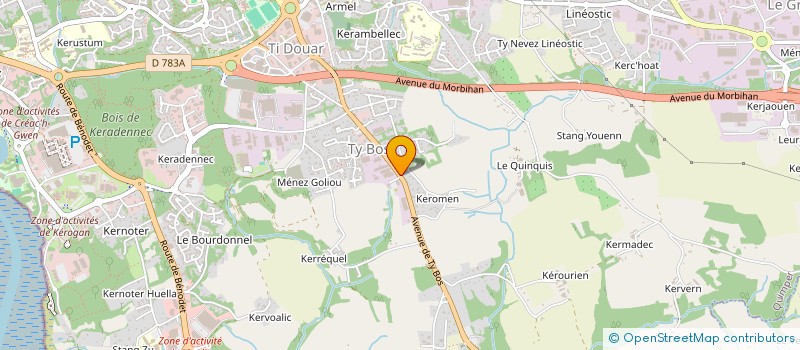 localisation de l'entreprise MONSIEUR WILLIAM FERRAND à QUIMPER