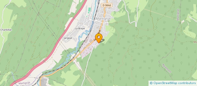 localisation de l'entreprise MONSIEUR WILLIAM GELLI  MARTIGNAT