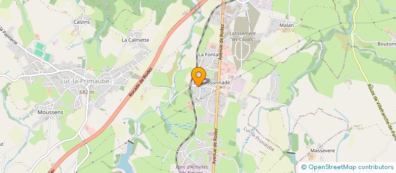 localisation de l'entreprise MONSIEUR WILLIAM GINESTE  LUC-LA-PRIMAUBE