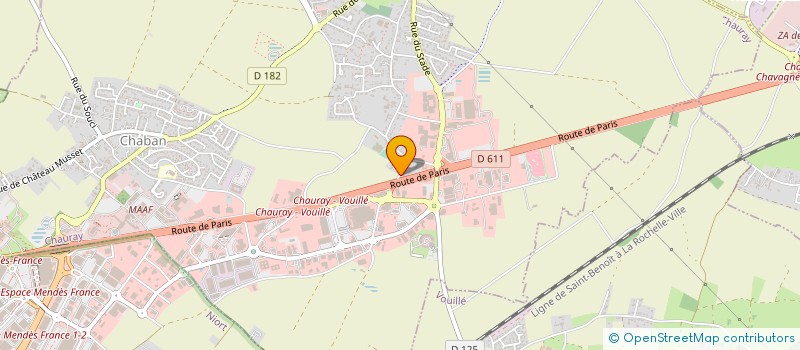 localisation de l'entreprise MONSIEUR WILLIAM GISSON  CHAURAY