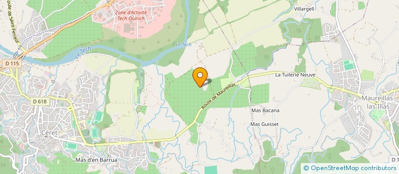 localisation de l'entreprise MONSIEUR WILLIAM GLORON  CERET