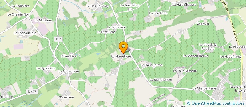 localisation de l'entreprise MONSIEUR WILLIAM GODEFROY  LE LOROUX-BOTTEREAU