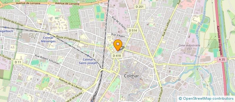 localisation de l'entreprise MONSIEUR WILLIAM GOMES CARDOSO  COLMAR