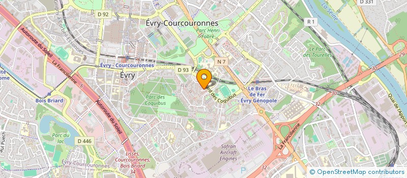 localisation de l'entreprise MONSIEUR WILLIAM GROSJEAN à EVRY-COURCOURONNES