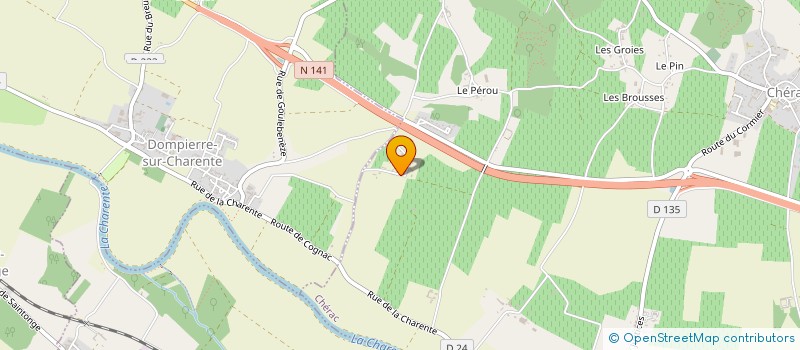 localisation de l'entreprise MONSIEUR WILLIAM GROUSSIN à CHERAC