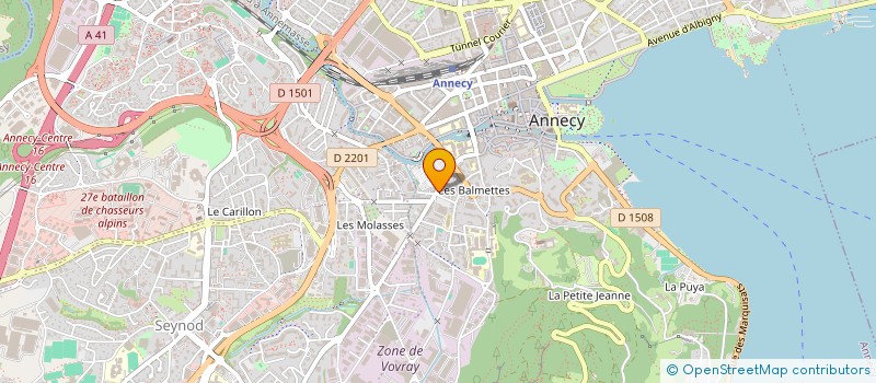 localisation de l'entreprise MONSIEUR WILLIAM GUEUBLE  ANNECY