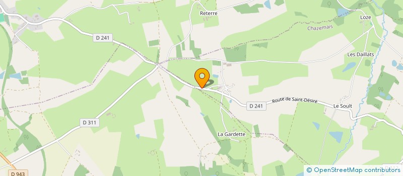 localisation de l'entreprise MONSIEUR WILLIAM GUIMARAES  CHAZEMAIS