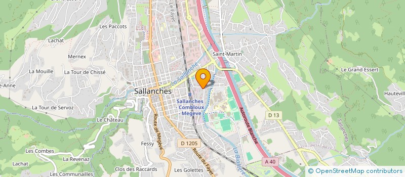 localisation de l'entreprise MONSIEUR WILLIAM HANF à SALLANCHES