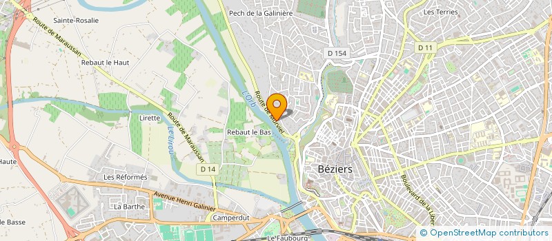 localisation de l'entreprise MONSIEUR WILLIAM HAYS à BEZIERS