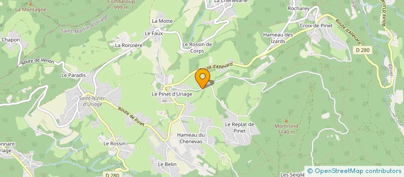 localisation de l'entreprise MONSIEUR WILLIAM HELBERT à SAINT-MARTIN-D'URIAGE