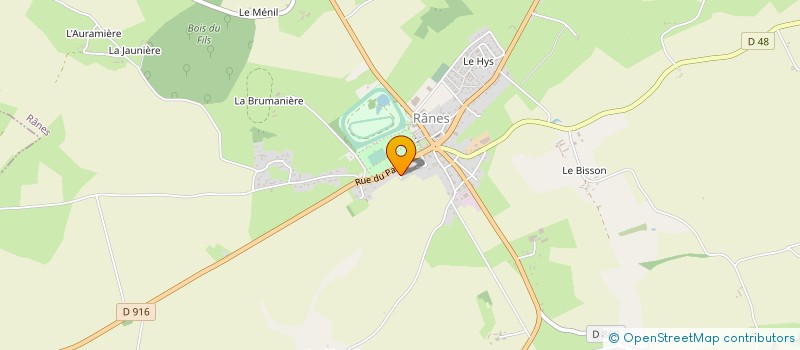 localisation de l'entreprise MONSIEUR WILLIAM HERMEREL à RANES