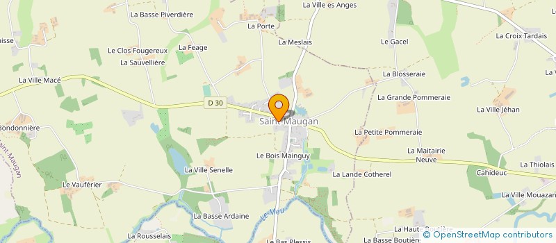 localisation de l'entreprise MONSIEUR WILLIAM HOAREAU  SAINT-MAUGAN