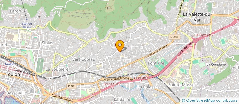 localisation de l'entreprise MONSIEUR WILLIAM HOGUET  TOULON