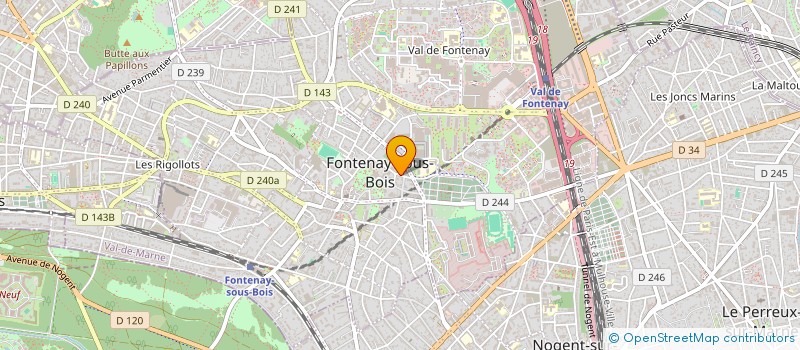localisation de l'entreprise MONSIEUR WILLIAM JACQUOT à FONTENAY-SOUS-BOIS