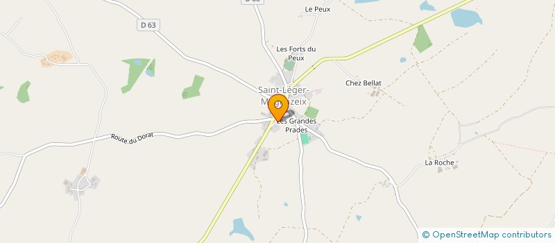 localisation de l'entreprise MONSIEUR WILLIAM JEUDY à SAINT-LEGER-MAGNAZEIX