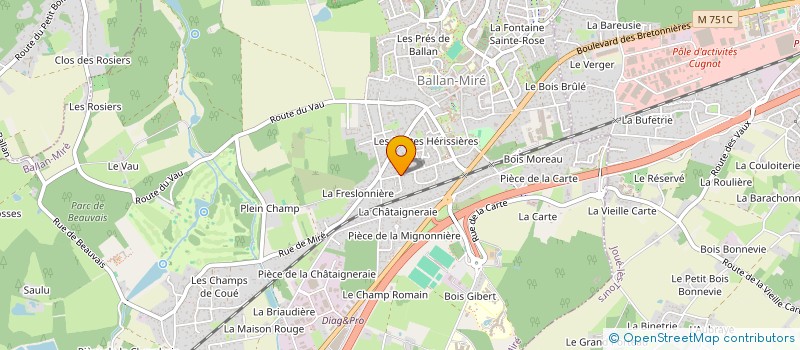 localisation de l'entreprise MONSIEUR WILLIAM JOUFFIN  BALLAN-MIRE