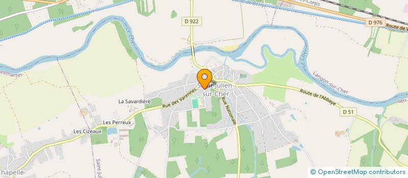 localisation de l'entreprise MONSIEUR WILLIAM JULIEN  SAINT-JULIEN-SUR-CHER