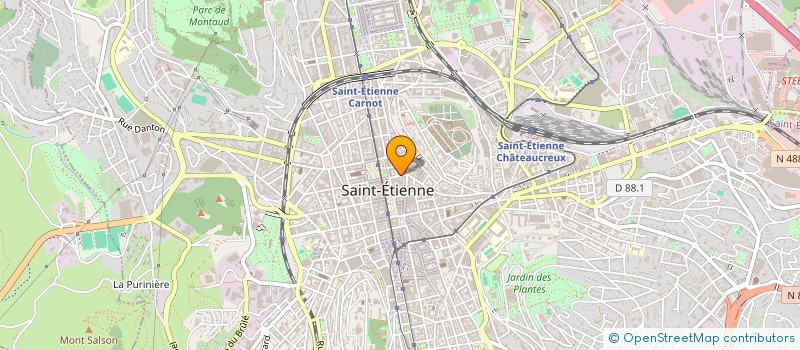 localisation de l'entreprise MONSIEUR WILLIAM JUNON  SAINT-ETIENNE