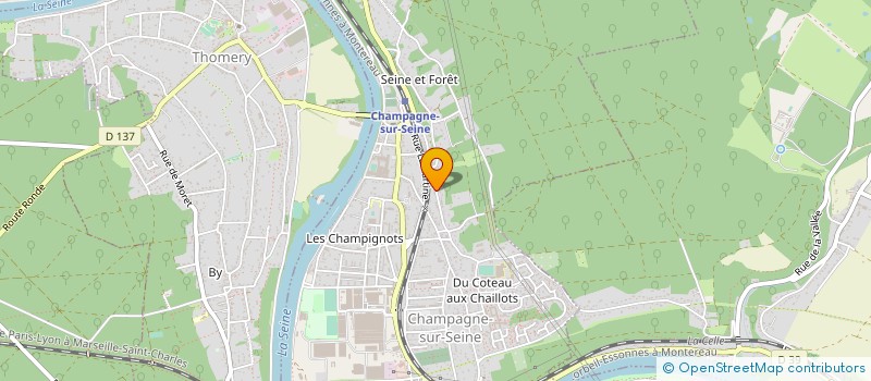 localisation de l'entreprise MONSIEUR WILLIAM KELLER  CHAMPAGNE-SUR-SEINE