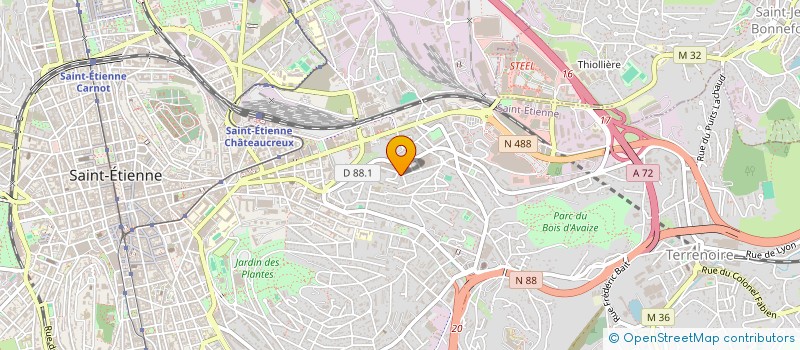 localisation de l'entreprise MONSIEUR WILLIAM KIESE MADIBA  SAINT-ETIENNE