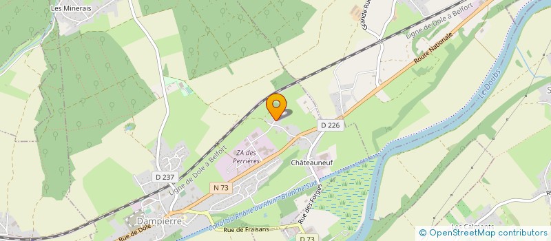 localisation de l'entreprise MONSIEUR WILLIAM KOHLER  DAMPIERRE