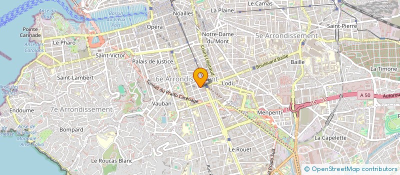 localisation de l'entreprise MONSIEUR WILLIAM LACHAUD à MARSEILLE