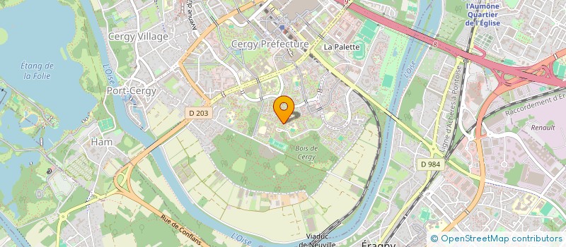 localisation de l'entreprise MONSIEUR WILLIAM LACOM  CERGY