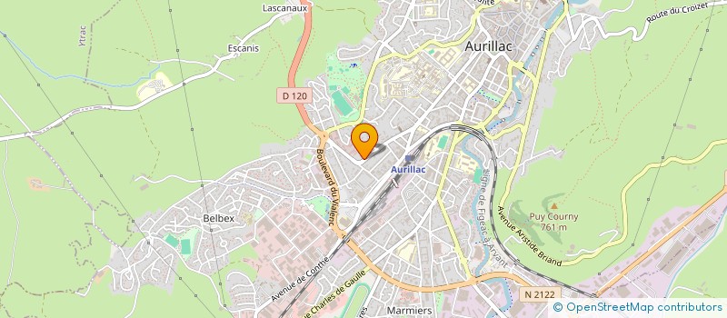 localisation de l'entreprise MONSIEUR WILLIAM LACOMBE à AURILLAC