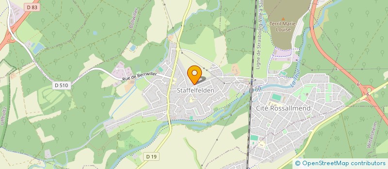 localisation de l'entreprise MONSIEUR WILLIAM LACRABERE  STAFFELFELDEN