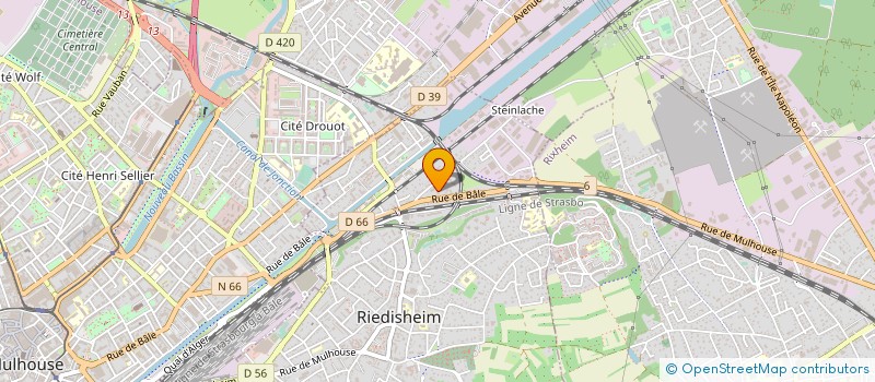 localisation de l'entreprise MONSIEUR WILLIAM LADJYN  RIEDISHEIM