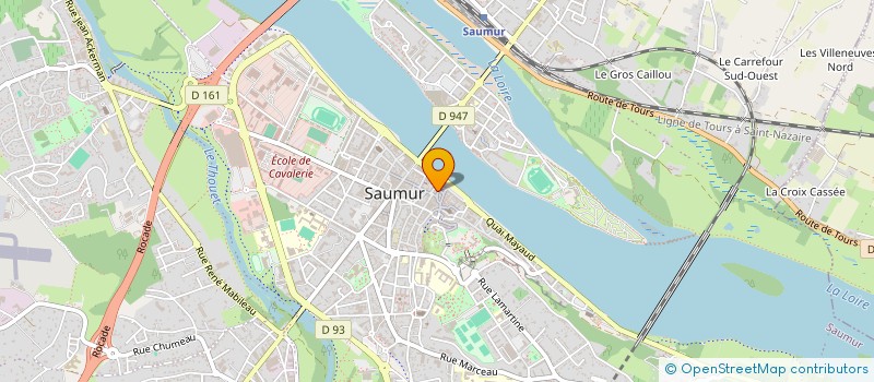 localisation de l'entreprise MONSIEUR WILLIAM LAGACHE  SAUMUR