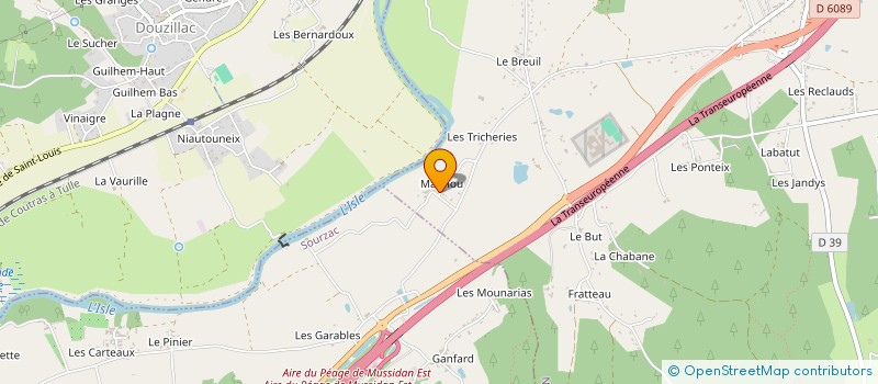 localisation de l'entreprise MONSIEUR WILLIAM LAMOUROUX à NEUVIC