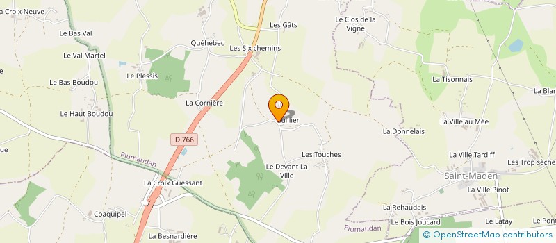 localisation de l'entreprise MONSIEUR WILLIAM LANDIN  PLUMAUDAN