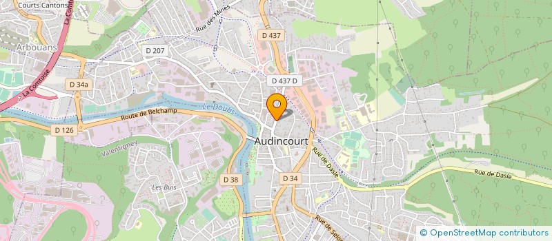 localisation de l'entreprise MONSIEUR WILLIAM LANGOLF  AUDINCOURT