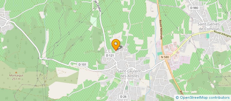 localisation de l'entreprise MONSIEUR WILLIAM LANTHEAUME  SAINT-LAURENT-DES-ARBRES