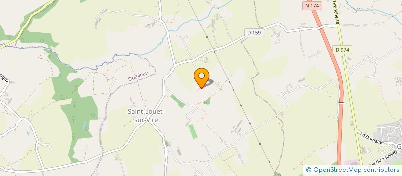 localisation de l'entreprise MONSIEUR WILLIAM LARONCHE  SAINT-LOUET-SUR-VIRE