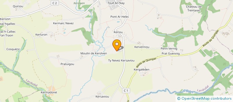 localisation de l'entreprise MONSIEUR WILLIAM LE GALL  BRIEC