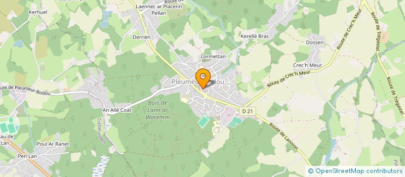 localisation de l'entreprise MONSIEUR WILLIAM LE MOAL  PLEUMEUR-BODOU
