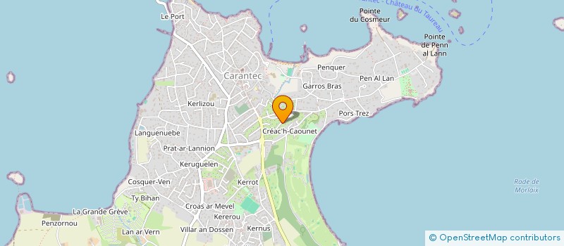 localisation de l'entreprise MONSIEUR WILLIAM LEBEZ  CARANTEC