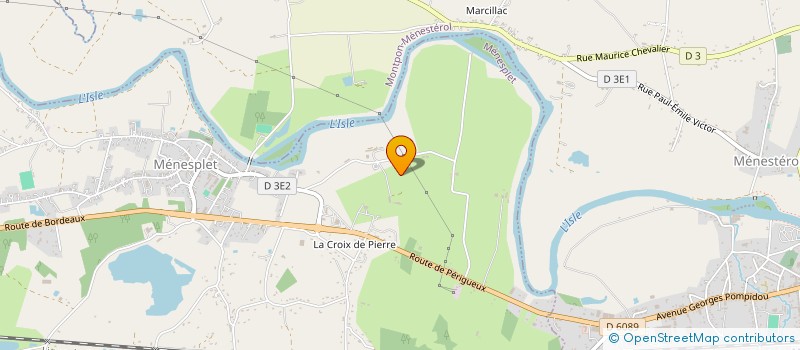 localisation de l'entreprise MONSIEUR WILLIAM LEMARCHAND à MENESPLET