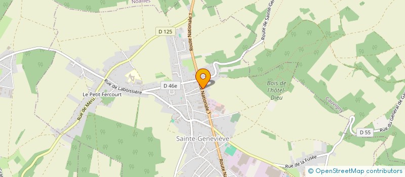 localisation de l'entreprise MONSIEUR WILLIAM LENTZ  SAINTE-GENEVIEVE