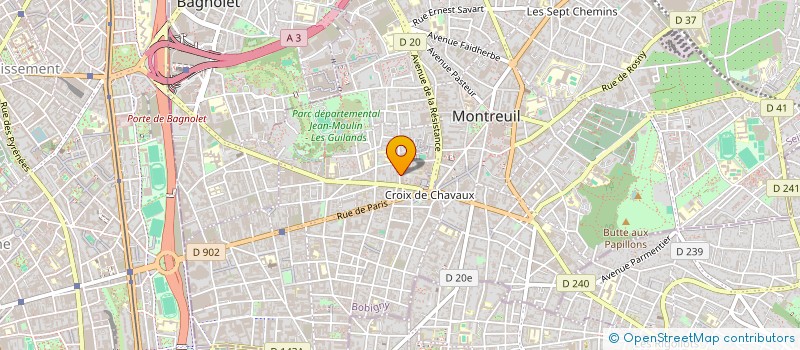 localisation de l'entreprise MONSIEUR WILLIAM LEON à MONTREUIL