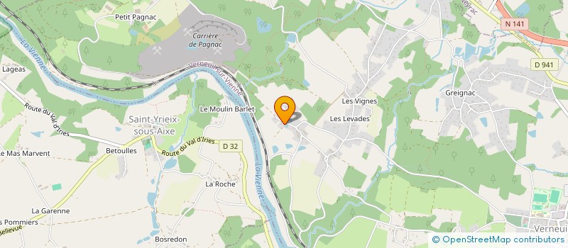 localisation de l'entreprise MONSIEUR WILLIAM LESOUEF  VERNEUIL-SUR-VIENNE