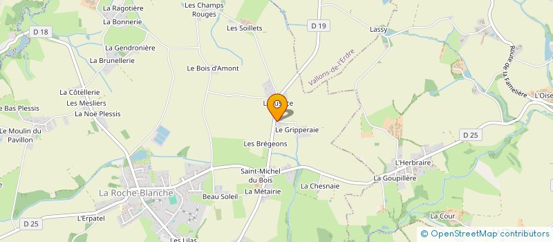 localisation de l'entreprise MONSIEUR WILLIAM LETESSIER  LA ROCHE-BLANCHE