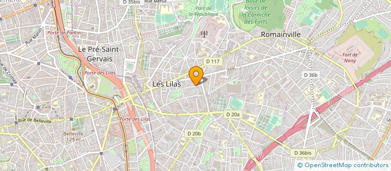 localisation de l'entreprise MONSIEUR WILLIAM LEVY à LES LILAS