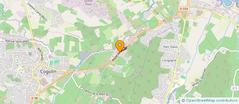 localisation de l'entreprise MONSIEUR WILLIAM LHEUREUX  COGOLIN