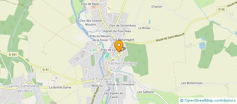 localisation de l'entreprise MONSIEUR WILLIAM LOCQUE à CHATILLON-COLIGNY