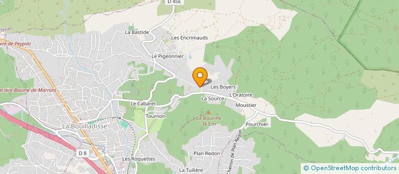 localisation de l'entreprise MONSIEUR WILLIAM LUTENBACHER  LA BOUILLADISSE