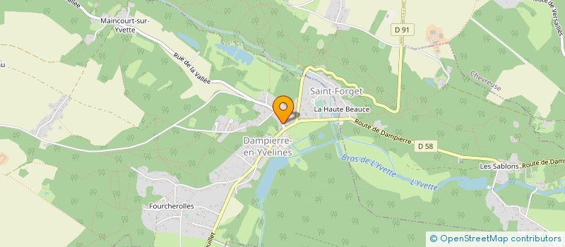 localisation de l'entreprise MONSIEUR WILLIAM MADANI  DAMPIERRE-EN-YVELINES